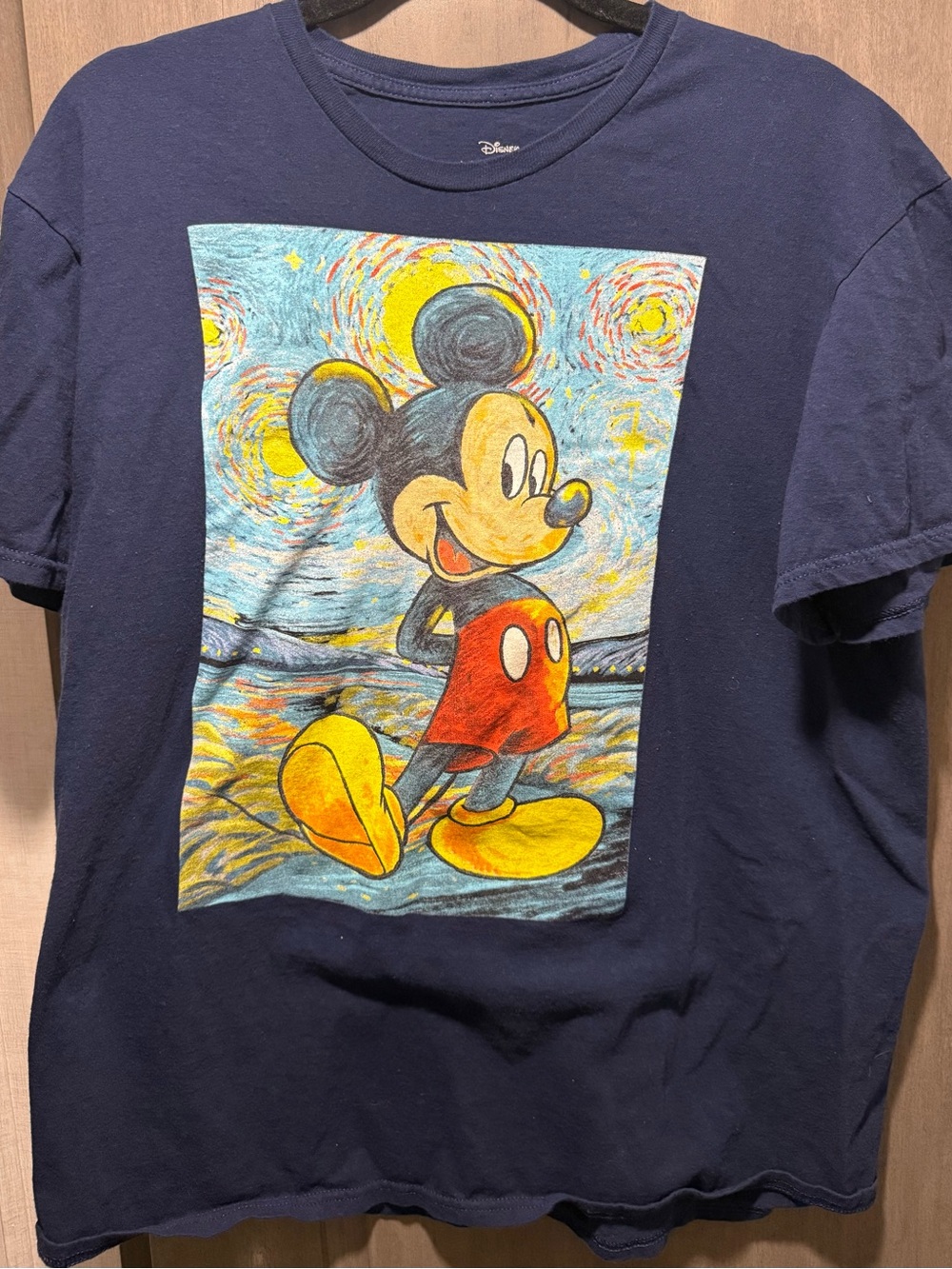 Disney Navy T-shirt with Light Cream Print